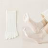 Five Finger Socks Summer Thin Cut Hollow Mesh Toe Socks Breathable and Sweat Absorbing Women's Short Tube Cotton Socks Spring and Autumn