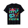 Fiesta Let's Party Графичная футболка Мужская дышащая хлопковая футболка Круглый вырез Повседневная Мексиканский праздник - Мужская летняя хлопковая Gr...