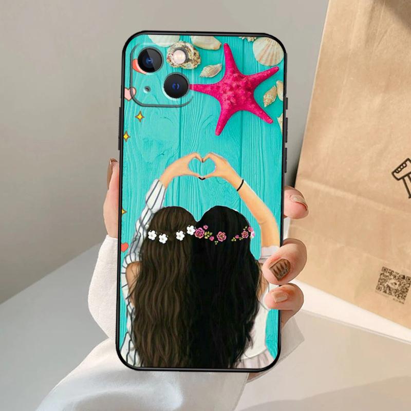 Чехол для iPhone 17 Air 16 15 14 13 12 11 Pro Max 12 13 mini 15 16 Plus 16e Девочки Bff Лучшие Подруги Навсегда Всегда Чехол Coque