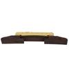 Yibuy Adjustable Archtop Jazz Guitar Bridge with Gold-Plated Alloy Hardware and Rosewood Material