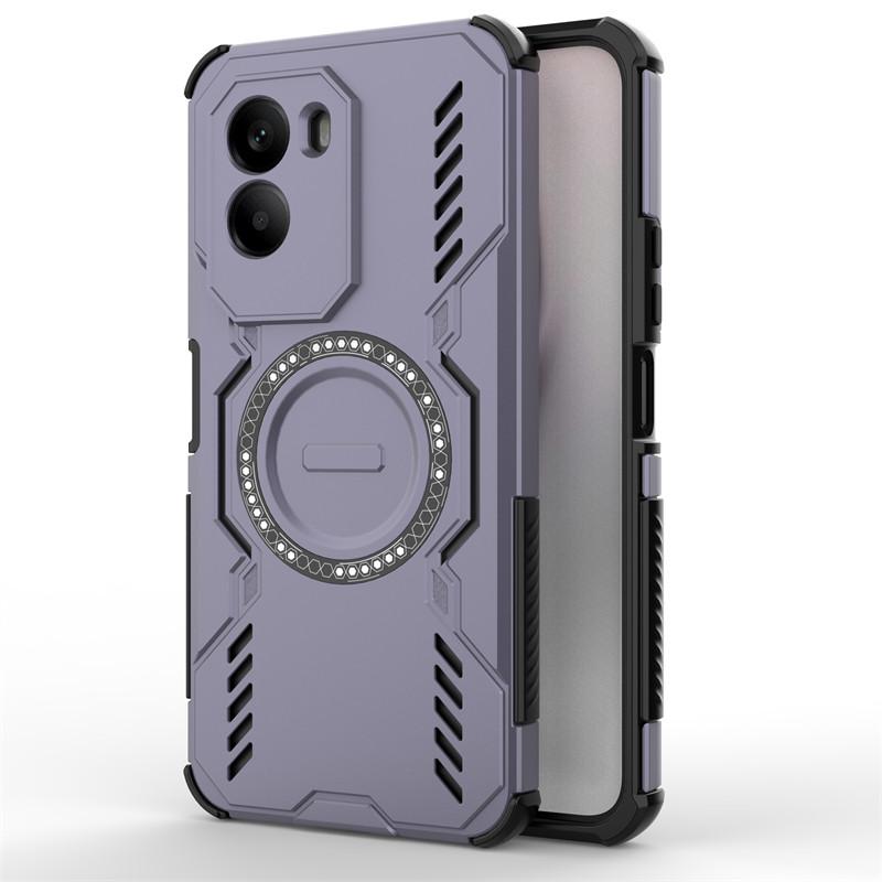 Для Xiaomi Poco M7 4G Чехол Poco M7 4G Крышка Рассеивание тепла Магнитная Беспроводная зарядка Защитные чехлы для телефона На Poco M7 Plus