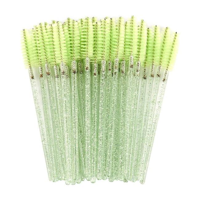 50 шт., кисточка для наращивания ресниц, одноразовые кисти для макияжа, аппликатор для туши