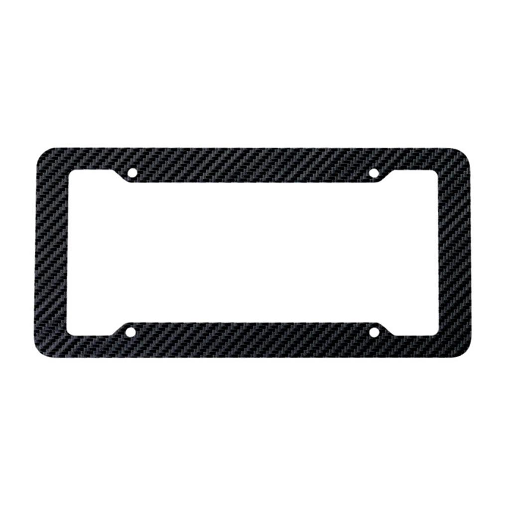 Carbon Fiber License Plate Frame, Carbon Fiber Holder, Car Tag Cover Universal License Plate Frames for Car Truck