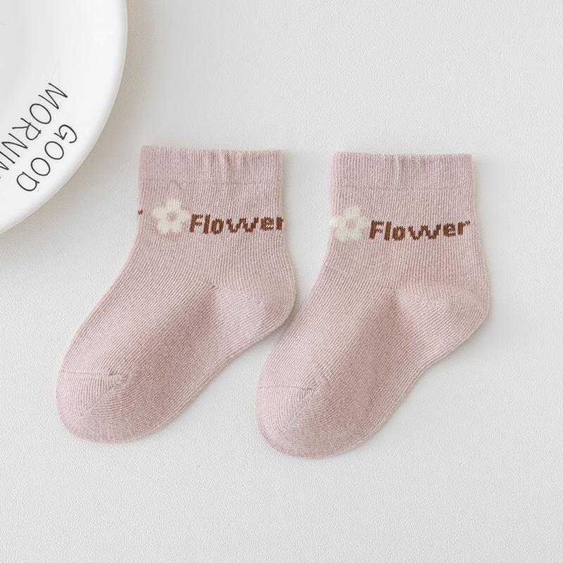 Милые детские хлопковые носки весна-осень дышащие детские носки средней длины обувь для новорожденных детская одежда аксессуары носки для малышей