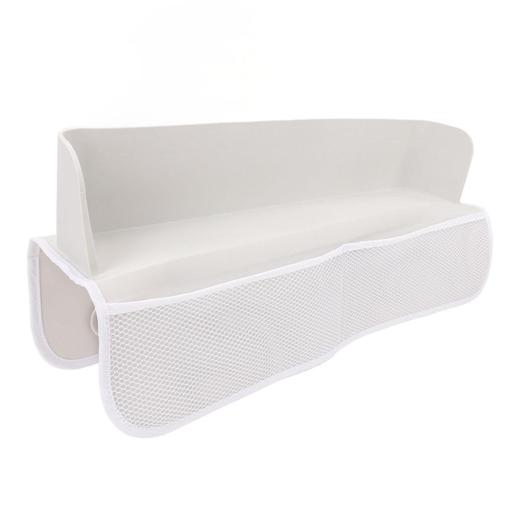 Bathtub Splash Guard with Mesh Pockets Kids Bath Tub Shelf Toy Holder Storage Fun for Toddlers