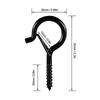 20 PCS Q-Hanger Hooks, Screw Hooks for Outdoor String Lights, Safety Buckle Design Cup Eye Hook Hang