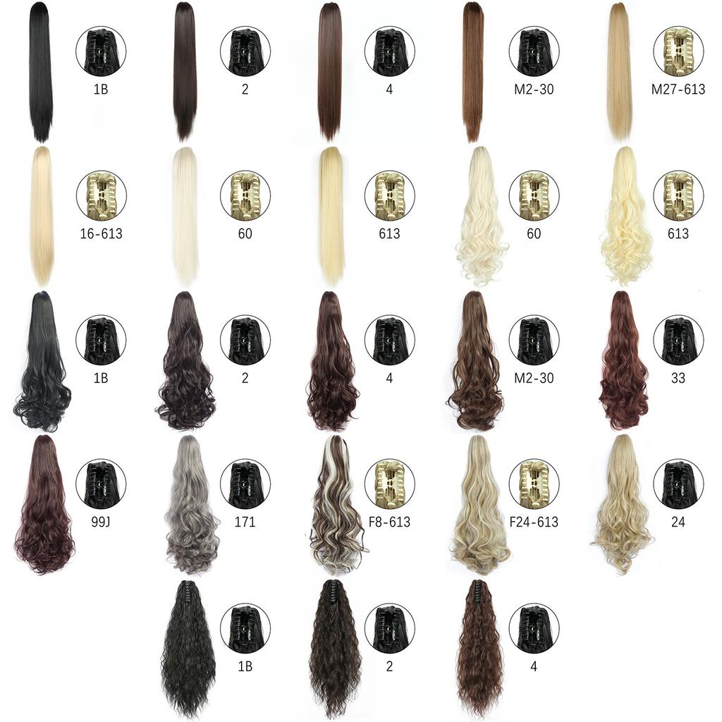 MISS WIG 24-дюймовый прямой хвостик для наращивания волос для женщин, черный, коричневый, из синтетического волокна, длинный конский хвост, шиньон