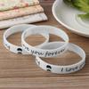 Unisex Glow In The Dark Shine Silicone Bracelet Luminous Wristband Rubber Bangle Silica Gel