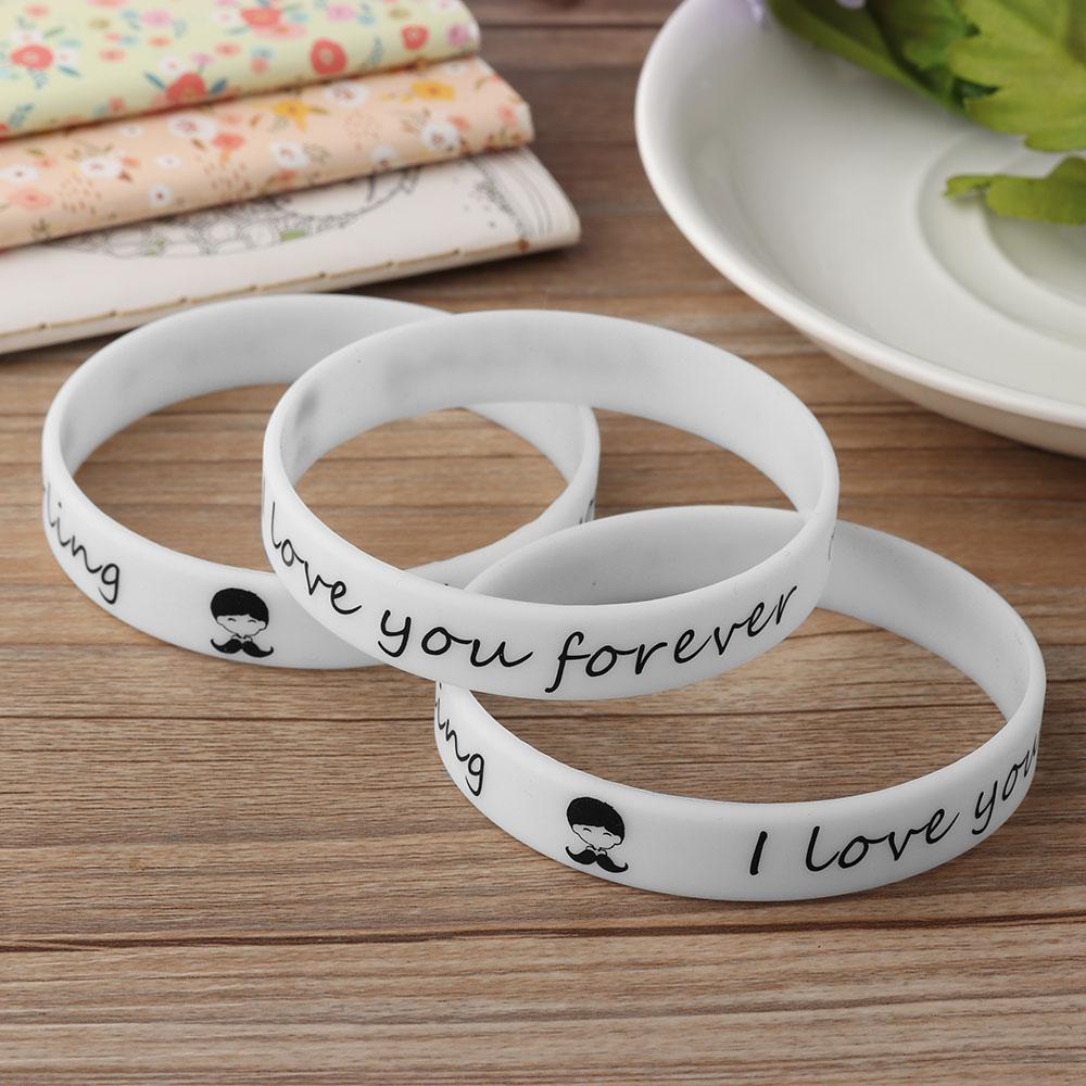 Unisex Glow In The Dark Shine Silicone Bracelet Luminous Wristband Rubber Bangle Silica Gel