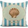 Linen Throw Pillowcase Lighthouse Sailing Sea Shell Double-Sided Printed Living Room Sofa Car Chair Home Bedroom Cushion Covers