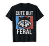 Милый, но дикий енот мем винтажные солнцезащитные очки любитель енотов футболка