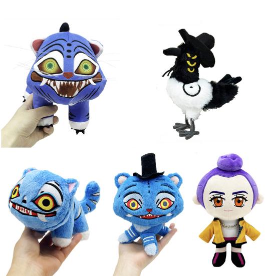 Demon Plush Game Hunters Tiger Magpie Plush Doll Soft Stuffed Animal Virtual Adventures Plush Toy for Gamers Cosplay Enthusiasts