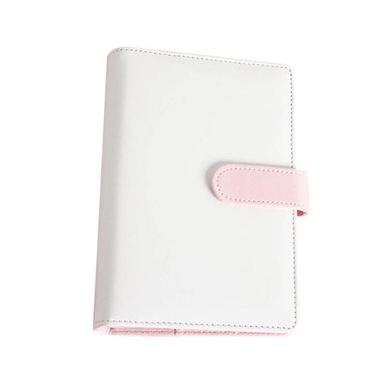 6-Ring Multi-pockets Loose-Leaf Binder Cover Faux Leather Planner Diary Loose-Leaf Notebook Cover School Supplies