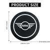 1/2pcs Car Coaster Water Cup Slot Non-Slip Pad Emblem Auto Accessories For Mini Cooper F54 F55 F56 F57 F60 R50 R56 R52 R53 s5
