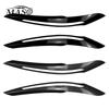 2pcs Car Headlight Eyebrow Eyelid Cover Trim ABS Black/Carbon Fiber for BMW 1 Series F20 F21 Advance Version 2011 2012 2013 2014