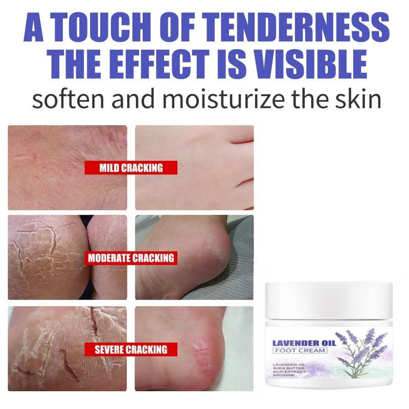 Крем для ног с маслом лаванды, против замерзания и растрескивания, увлажняющий, против растрескивания