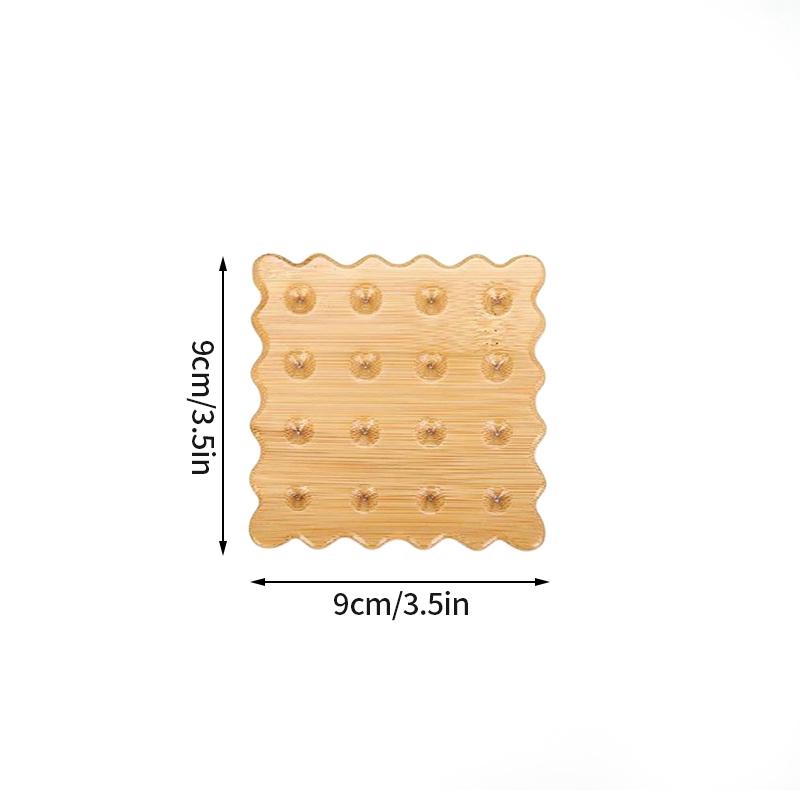 Бамбуковый поднос, креативный поднос для чашек, декоративный поддон для десертов, поднос в форме звезды и цветка, держатель для торта и печенья, принадлежности для декора на вечеринке и кемпинге