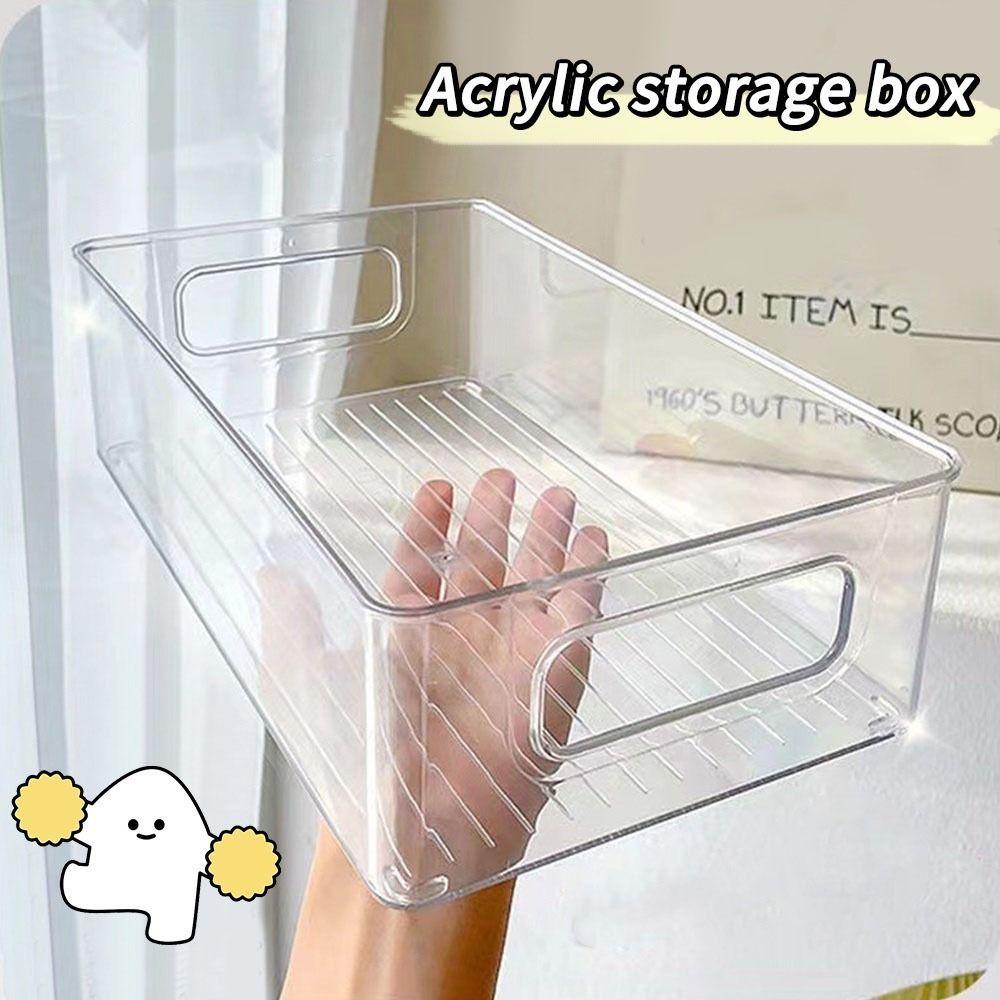 1 шт. Банки для фруктов и продуктов Книга Косметика Ювелирные изделия Контейнер для хранения в холодильнике Прозрачный Широкое применение Коробка для хранения на столе Стол Кухня Студент