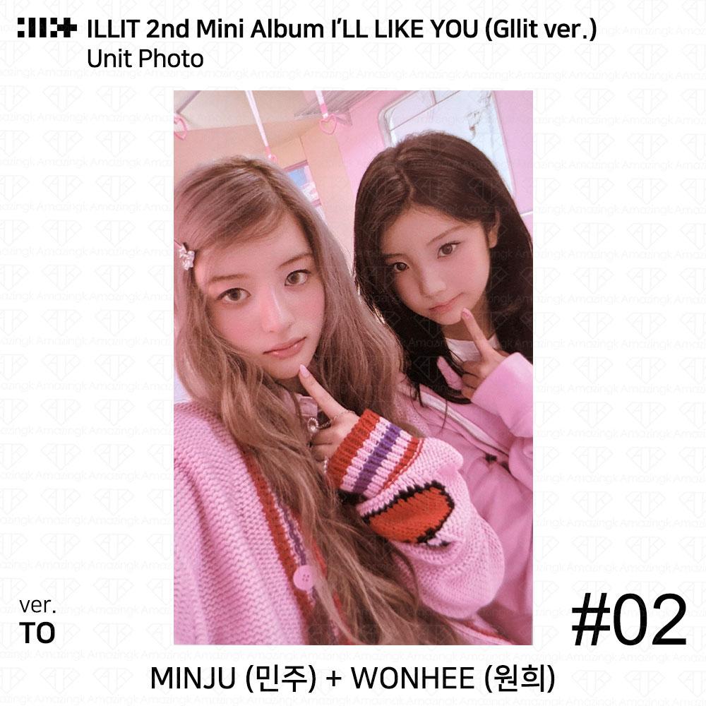 ILLIT 2-й мини-альбом I'LL LAKE YOU Gllit Ver To с фотокарточкой Between Photocard Photo