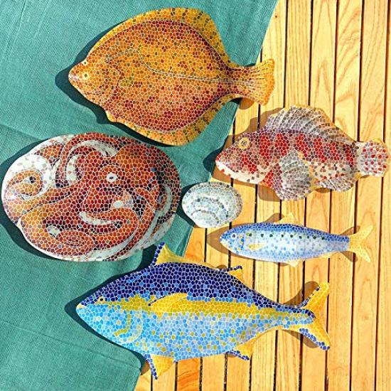 Dulton Стеклянная тарелка для рыбы, Тунец, K20-0133