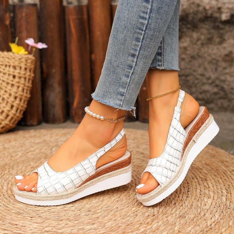 Summer Shoes 2024 Women Sandals Casual Lightweight Wedges Shoes Women Sandals Peep-toe Platform Shoes With Heels Sandalias Mujer