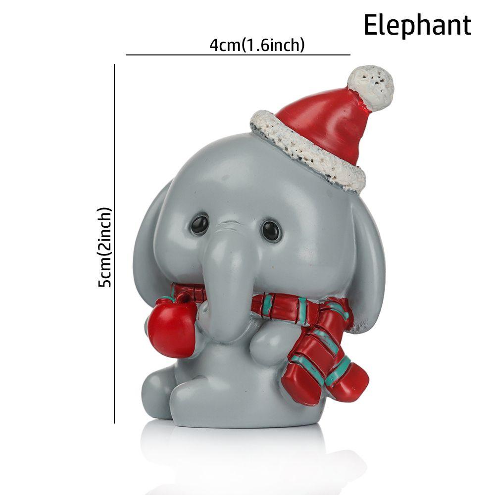 Игрушки Дед Мороз Мультяшный Рождественская Фигурка Настольные Украшения Кукольный домик Декор Микро Ландшафт