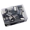 Handheld Clamp Pusher Refill Clips Stationery Binder Pusher Dispenser Clips for Fixing Test Papers Book 50Pcs Refill
