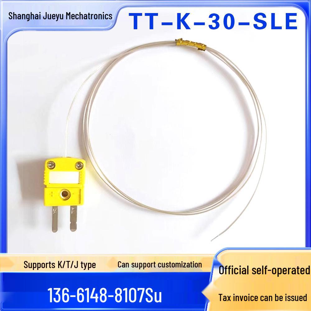 K-Type Thermocouple Wire with PTFE & Small Black Connector TT-J-30-SLE