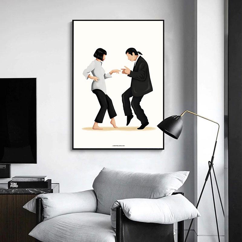 Знаменитый постер фильма, художественная литература, портретные постеры, принты, все танцуют сейчас, цитата, картина, настенное искусство, домашний декор, холст, живопись Quadro