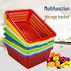 Rectangular Plastic Kitchen Draining and Storage Basket