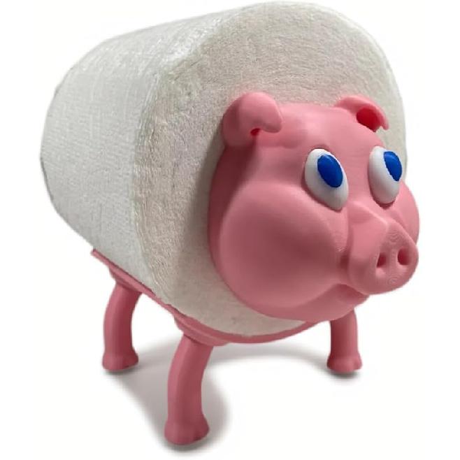 Милый держатель для туалетной бумаги в виде животного - прочная подставка для рулонов туалетной бумаги из PLA (Дизайны кошек, свиней, лягушек и собак) (Лягушка)