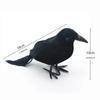 Simulation Black Crow Halloween Removable Feather Bird Artificial Crow Raven Prop Horror Scary Garden Decorations Party Supplies