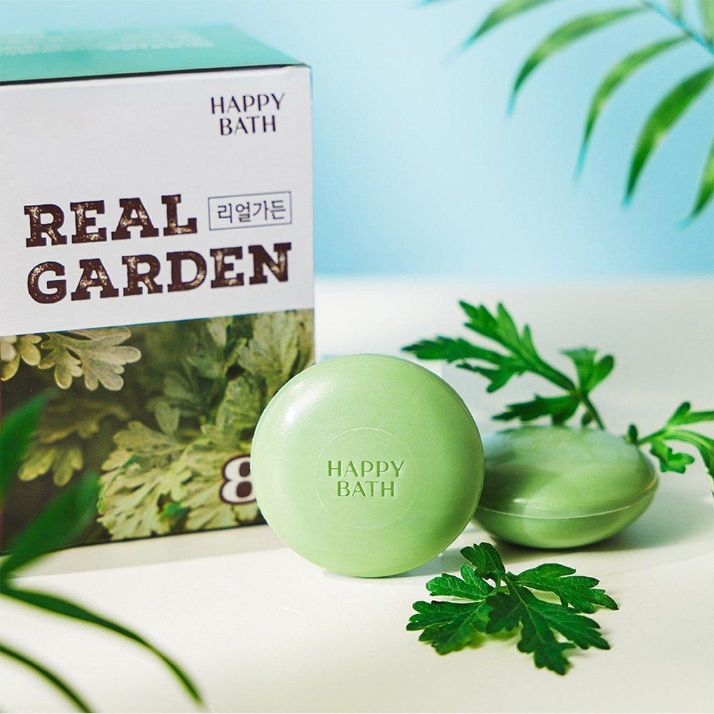 HAPPY BATH Набор из 8 штук успокаивающего мыла с настоящей садовой полынью