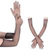 Sun Protection Long Gloves Mesh Driving Mittens Dance Black Rock Gloves  Dancing Party