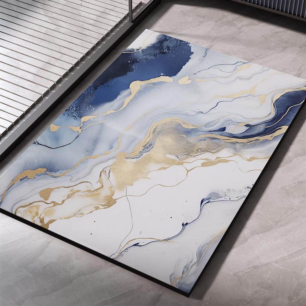 Diatomite Bathroom Carpet Foot Mat Quick Dry Bath Mats Non-slip Shower Rug Toilet Pad Doormat Washable