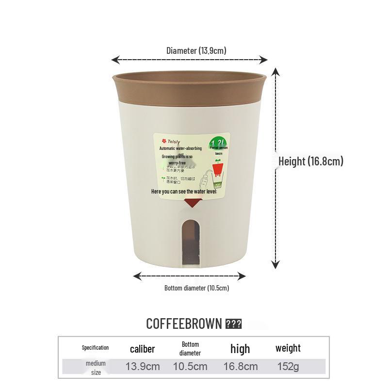 Indoor Double-Layer Self-Watering Pothos Hydroponic Planter