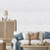 Light gray and white glitter wallpaper for living room and bedroom 50x1000