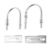 Easy Installation U Bolts Heavy Mast to Mast Mount Bracket Antenna Mast Clamp Kit  Network Bridge