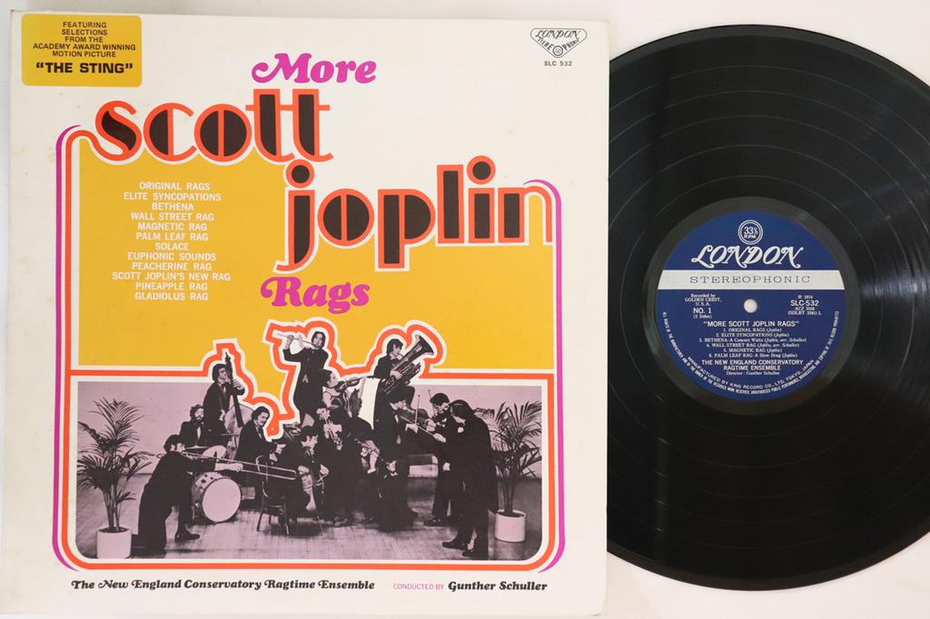 LP Record NEW ENGLAND CONSERVATORY RAGTIME EN - More Scott Joplin Rags SLC532 LONDON 1974 Japan Jazz Used