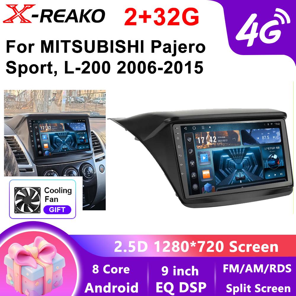 Car Radio For Mitsubishi Pajero Sport 2 L200 Triton 2008-2016 Carplay Navigation GPS Android Auto DSP Miltimedia Player No 2din