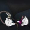 Yinyoo KZ ZS10 PRO Wired HiFi Hybrid No In-Ear Earphones, 4BA+1DD In-Ear Monitors, 2-Pin 0.78mm Earphones, Re-cabled, High-Fidelity Sound, Closed-Back