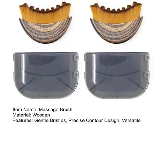 Лимфодренажная массажная щетка для лица, контурный массажер для контурирования линии подбородка и уменьшения отечности, инструмент для скульптурирования лица