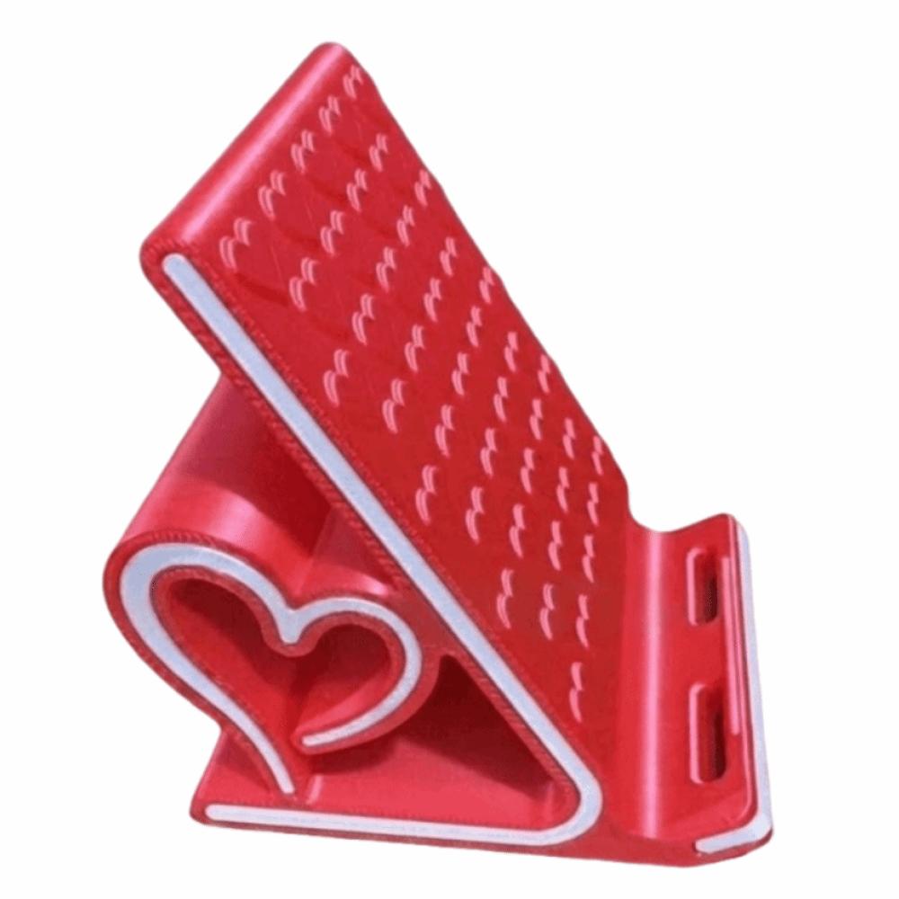 Anti-slip Heart-shaped Phone Stand 3D Printed Smartphones Support Bracket Tabletop Organizer