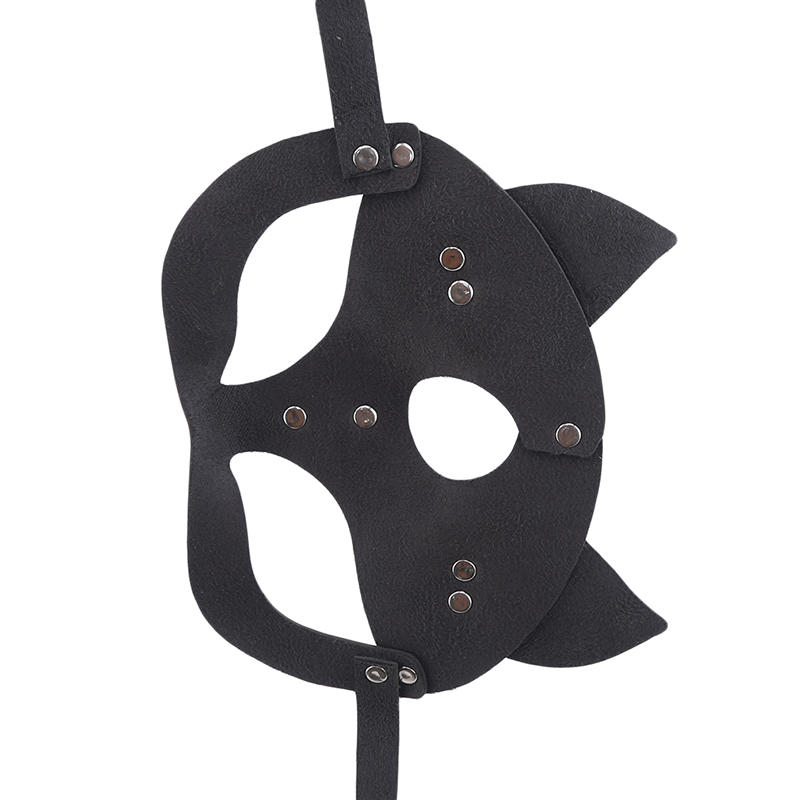 Маски кошачьей головы Black Rivet, полумаски для ролевых игр, женские кожаные маски, наряды и аксессуары для Хэллоуин-вечеринки