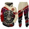 Firefighter 3D Print Men's Hoodie/Zipper Sweatshirt/Pants/Set Fireman Uniform Cosplay Costume Spring Autumn Streetwear Clothing