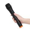 Qiilu Wireless Microphone for Karaoke Handheld VHF USB Receiver Black ABS Plastic Professional Universal