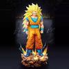 ZWandJT Studio Dragon BallZ Супер Сайян 3 Форма Гоку SSj3 Броли 13,77 дюйма / 35 см Может светиться движение ПВХ Обе руки Фигурка Игрушки Подарок