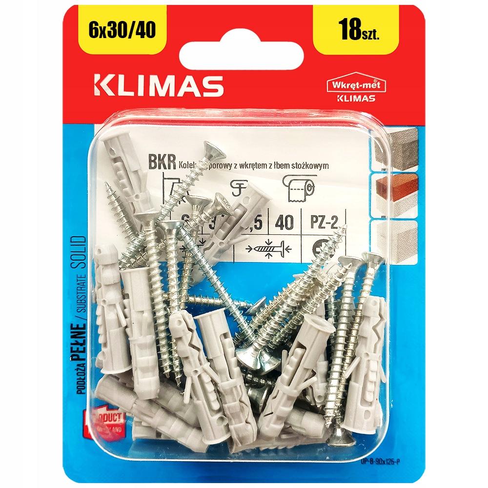 Klimas Wkręt-Met Concrete Screws 6 X 40 18 Pcs