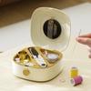 Lightweight Portable Sewing Box Plastic Casing Double-layer Sewing Box Hand Sewing Tools Crafting
