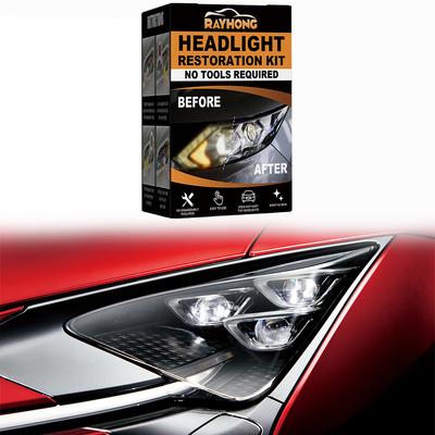 Комплект для восстановления керамических фар Clean Yellow Haze Scratch Off Headlight Cleaner Restorator Kit для автомобильных задних фар